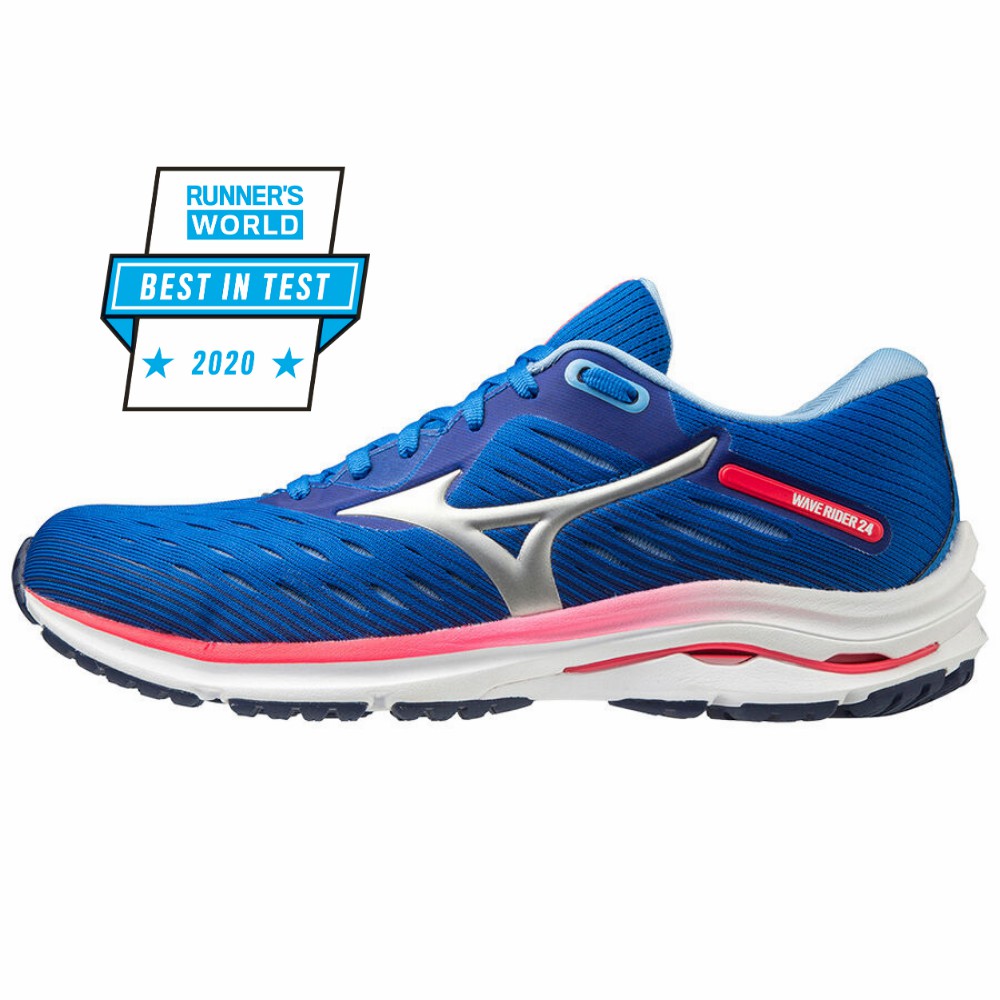 Mizuno Wave Rider 24 Női Futócipő Kék/Rózsaszín HFG290843